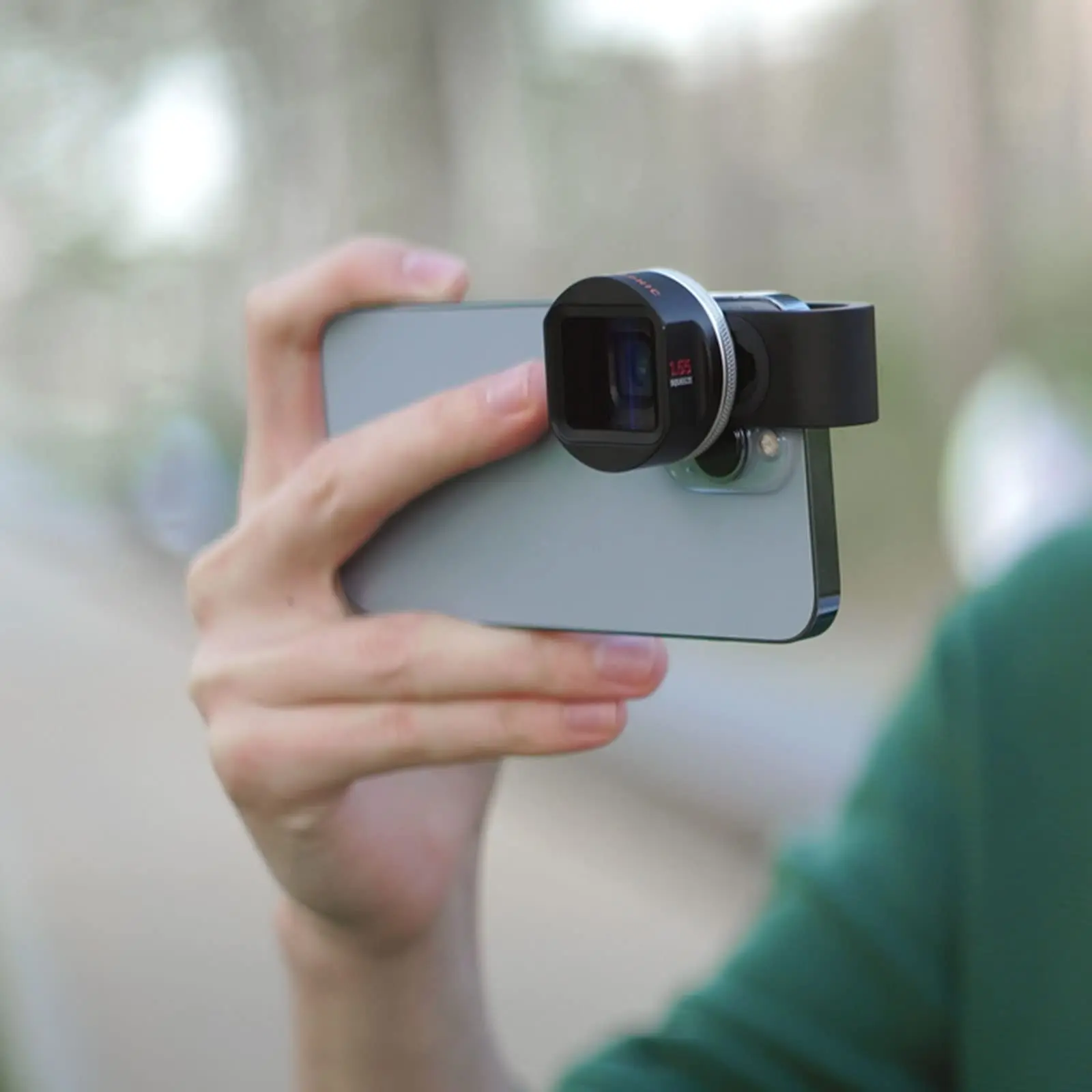 Imagem -02 - Smallrig 1.55x Lente Anamorphic Smartphone para Iphone para Samsung para Huawei para Xiaomi Tiro Tomar Vídeo Portátil Lente Móvel