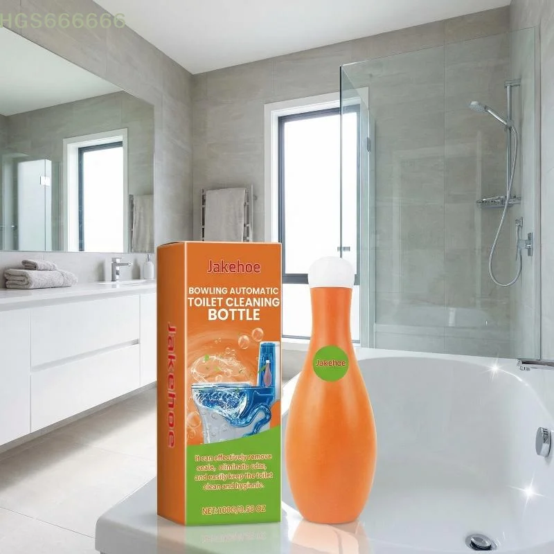 Bowling Ball Toilet Cleaner Bottle Fast Action Scale Remover Deodorizes Bathroom for Home and Hotel Use view 6