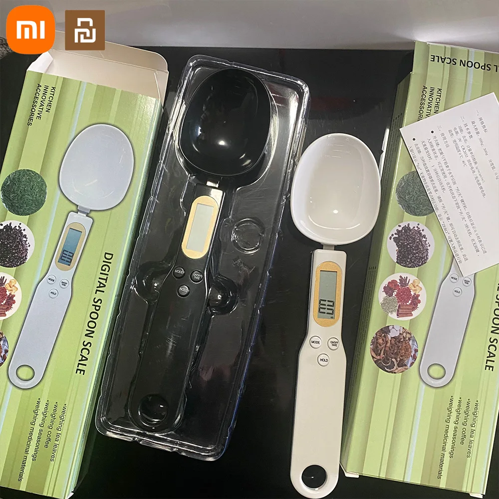 

Xiaomi Youpin Electronic Kitchen Scale LCD Digital Measuremen Food Measuring Spoon 500g 0.1g For Flour Milk Coffee Pea Weighing