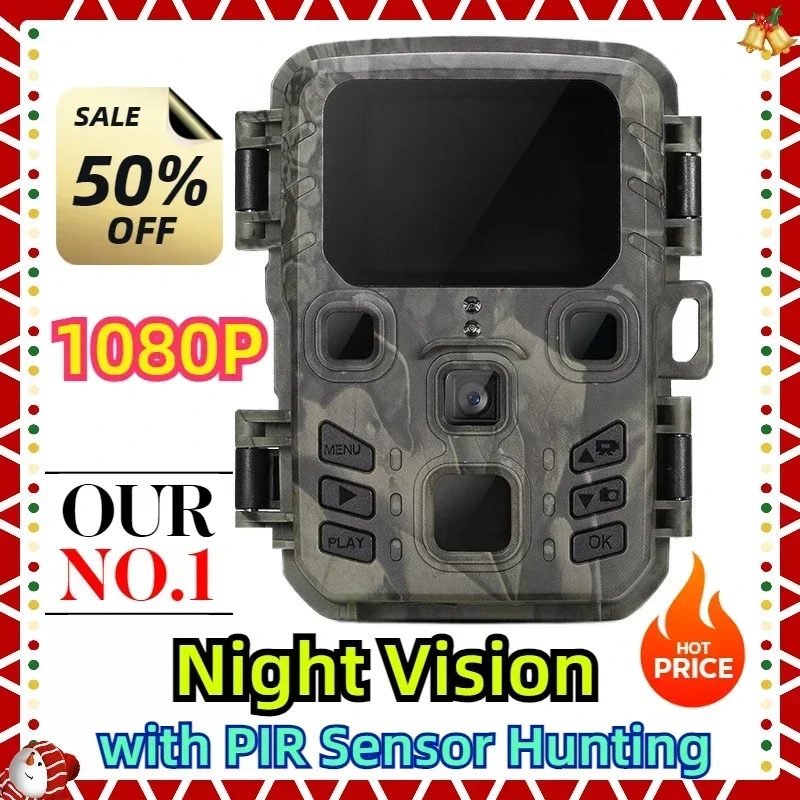 

Mini301 Night Vision Photo Trap with PIR Sensor Hunting Trail Camera 1080P Outdoor Wildlife Cameras Scouting Surveillance