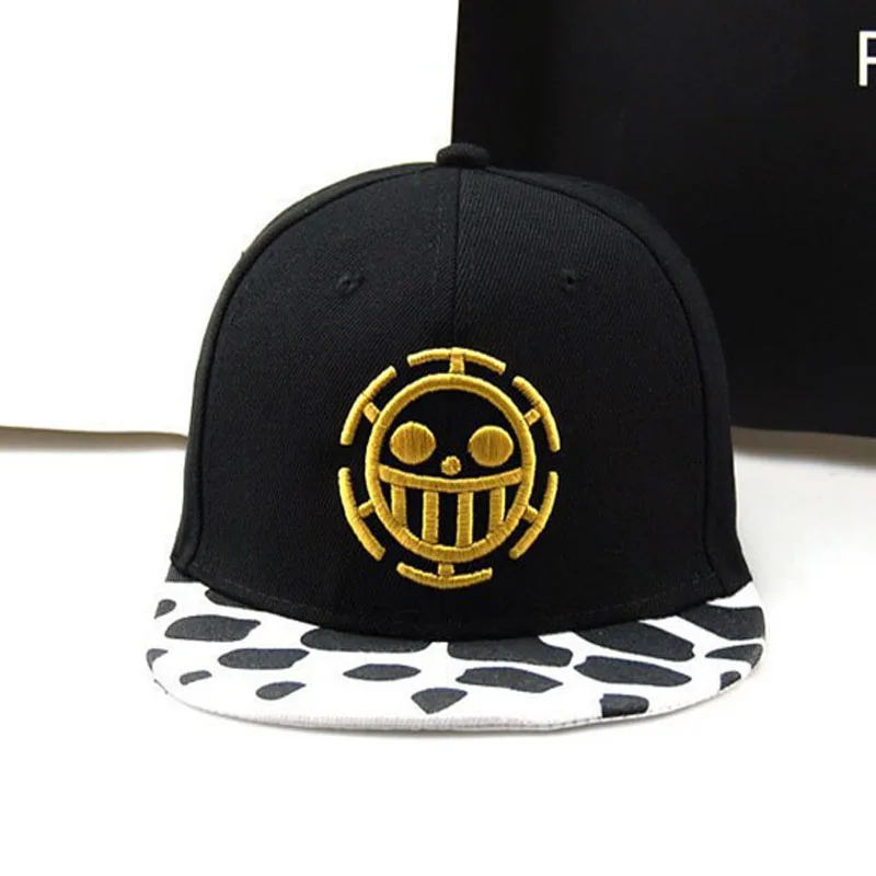 Anime One Piece Hat Baseball Cap Trafalgar Law Hats Cosplay Caps For Women Men Hip Hop Snapback Caps Flat Hats