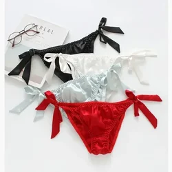 Pure desire emotional appeal lace-up underwear womens fashion bikini 100% mulberry silk underwear  underwear silk plus size