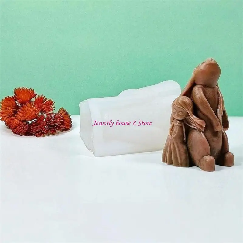 

Bear and Girl Mold Beautiful Scented Candles Silicone Mold