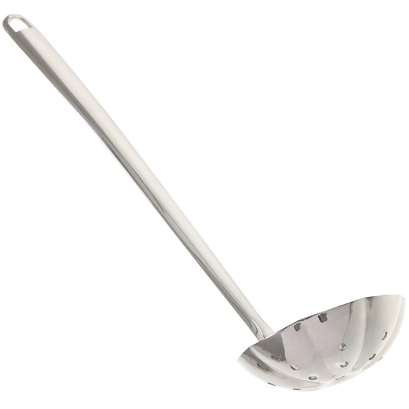 

Long Handle Stainless Steel Slotted Spoon Practical Kitchen Cooking Spoon Hot Pot Ladle Multi-Function Soup Spoons