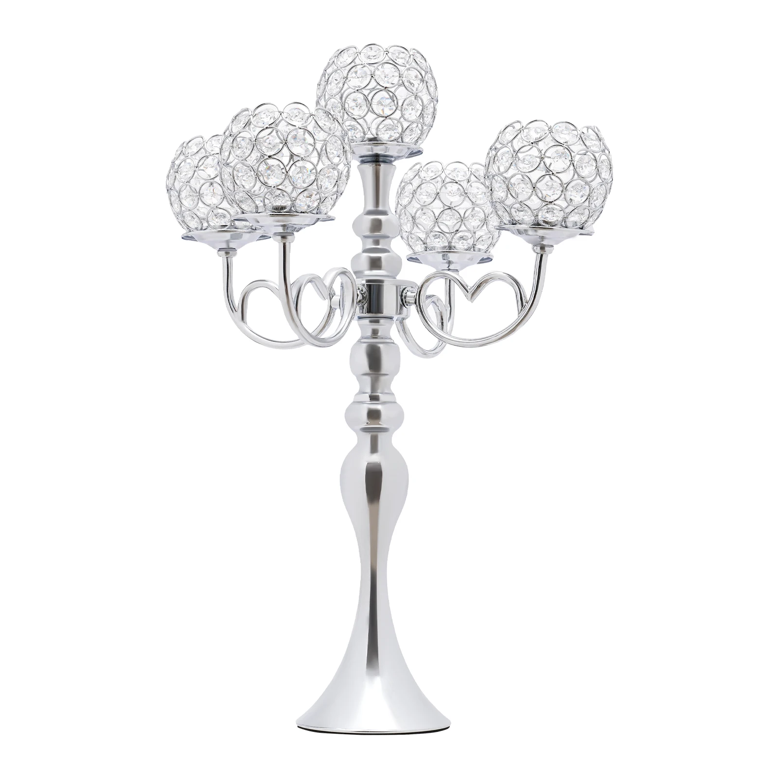 

Durable Iron Candle Holder – High Load Capacity, Anti-Oxidation, Crystal Beads for Luxurious Touch