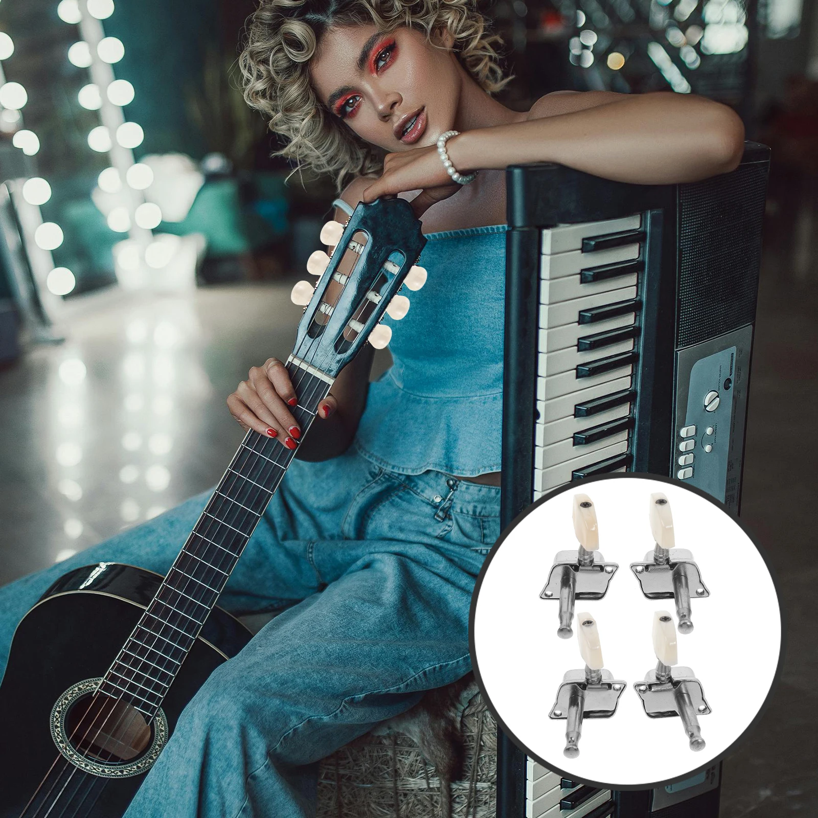 

Banjo String Set Tuning Peg for Parts Tuner Keys Knobs Machines Kit Tuners Pegs