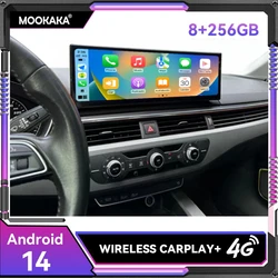 14.9인치 화면 8+256GB 안드로이드 14.0 아우디 A4L A4 B9 A5 2016-2020 차량용 GPS 네비게이션 오토 라디오 스테레오 멀티미디어 카플레이 유닛