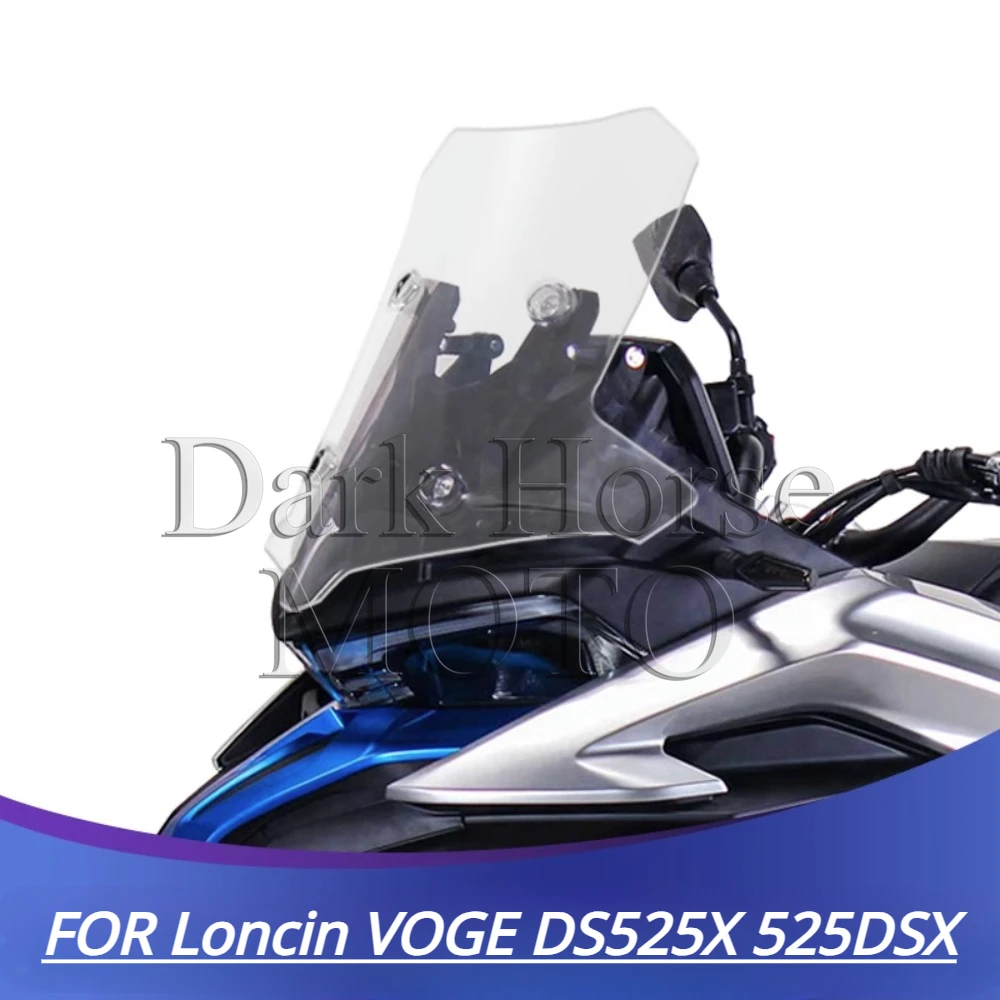 Motorcycle Front Windshield Heightened and Widened Imported Windshield FOR Loncin VOGE DS525X 525DSX