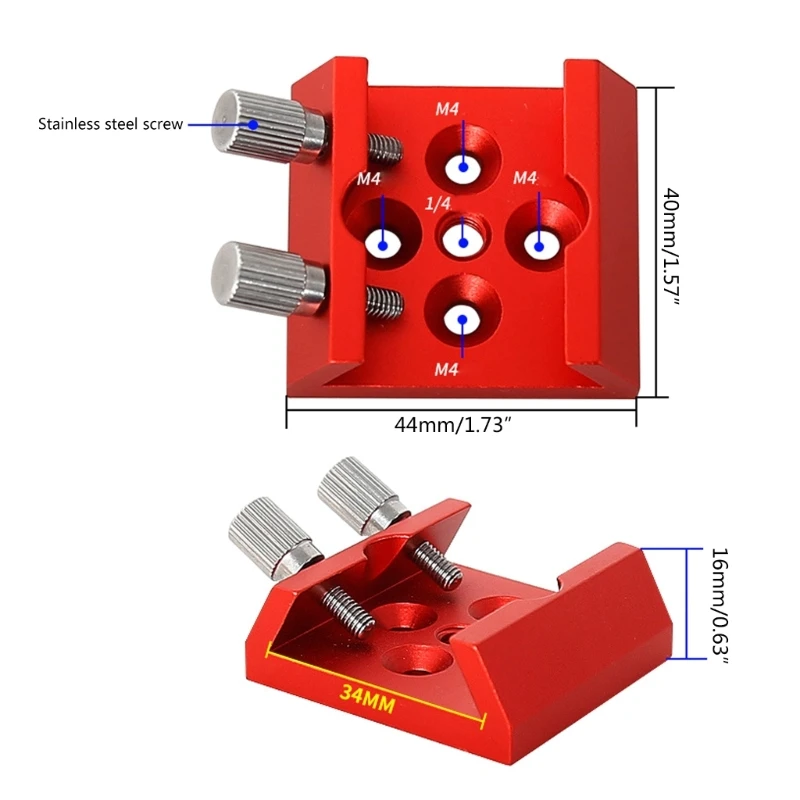 Universal Metal Dovetail Base Finderscope Mount Bracket for Finder Scope Dovetail Slot Plate Plate for Telescopes