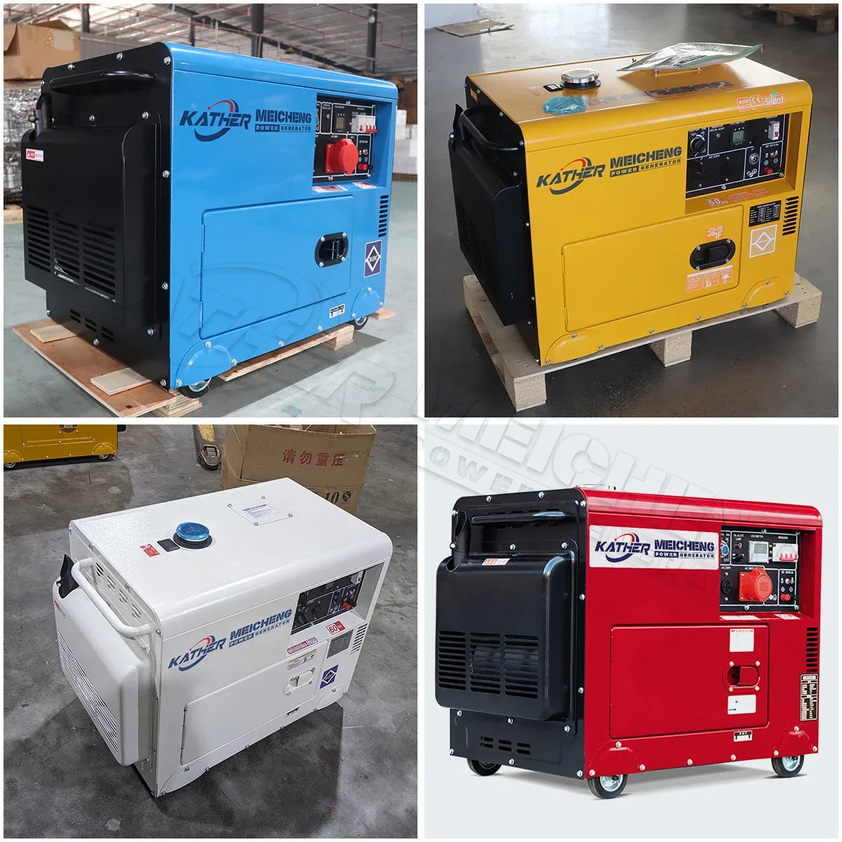 Super Silent Generator diesel for Sale 3kw 5kva 6kw 7kw 10kva 50HZ 60HZ 110V 220V 10kva Diesel Soundproof Generators 20kva 16kw