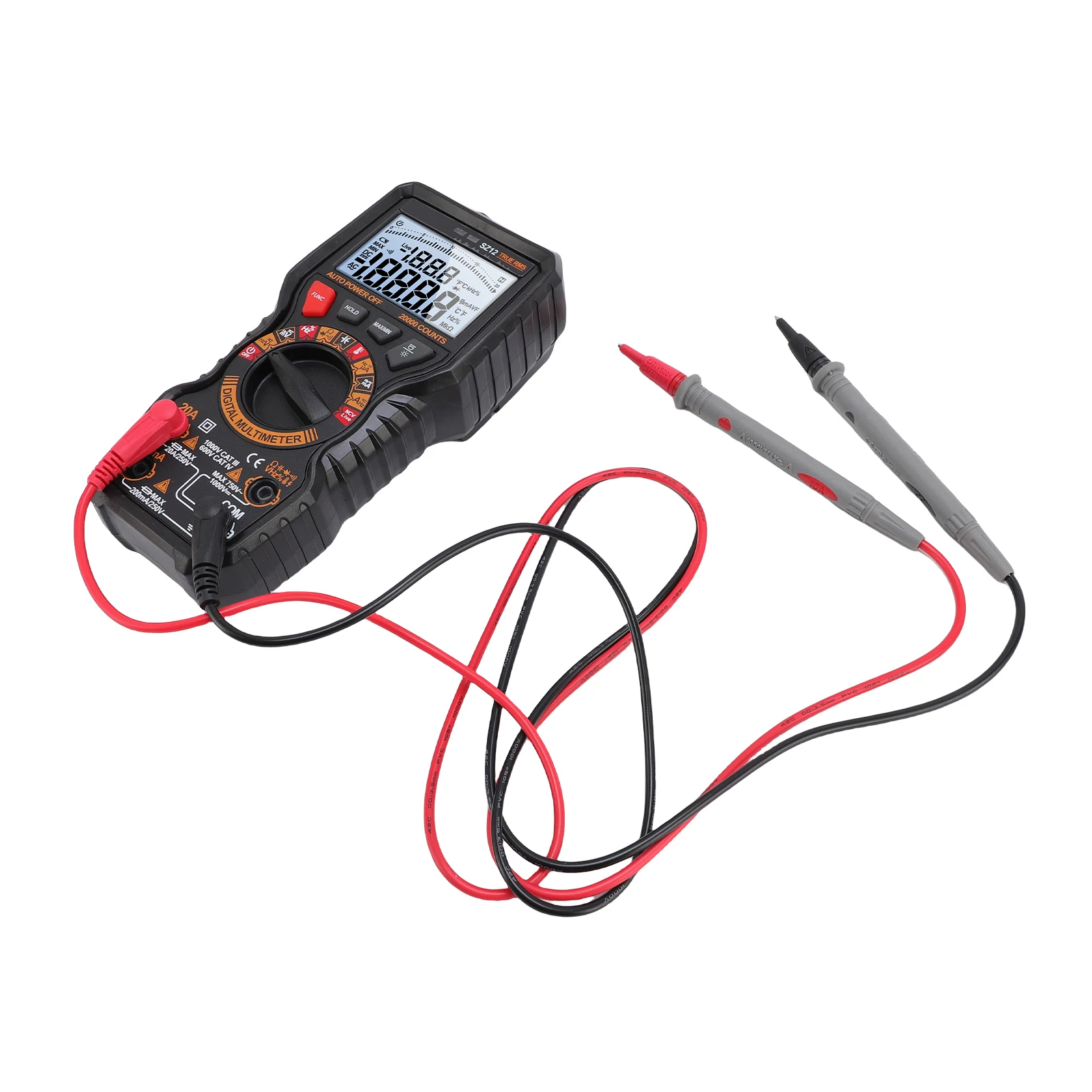 Digital Multimeter 20000 Counts, True RMS Auto-Ranging, NCV Voltage Tester, Measures AC/DC Voltage/Current, Resistance,