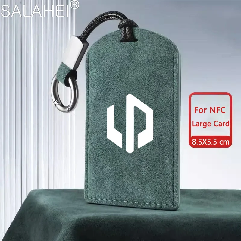 Leather Car NFC Card Remote Key Cover Fob Case Protector Holder Shell For Leapmotor C10 2024 Auto Keyless Kychain Accessories