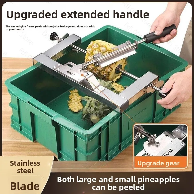 

Automatic Pineapple Peeler, Stainless Steel Pineapple Cutter & Knife Set