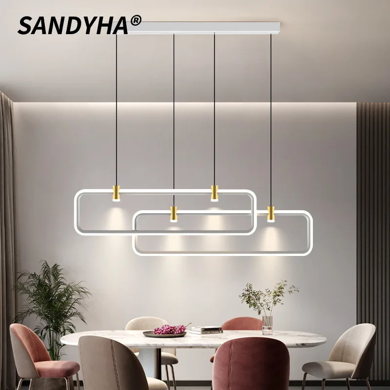 

SANDYHA Подвесные светильники для ресторана Современная дизайнерская люстра для украшения гостиной Спальня Обеденный стол Осветительные приборы