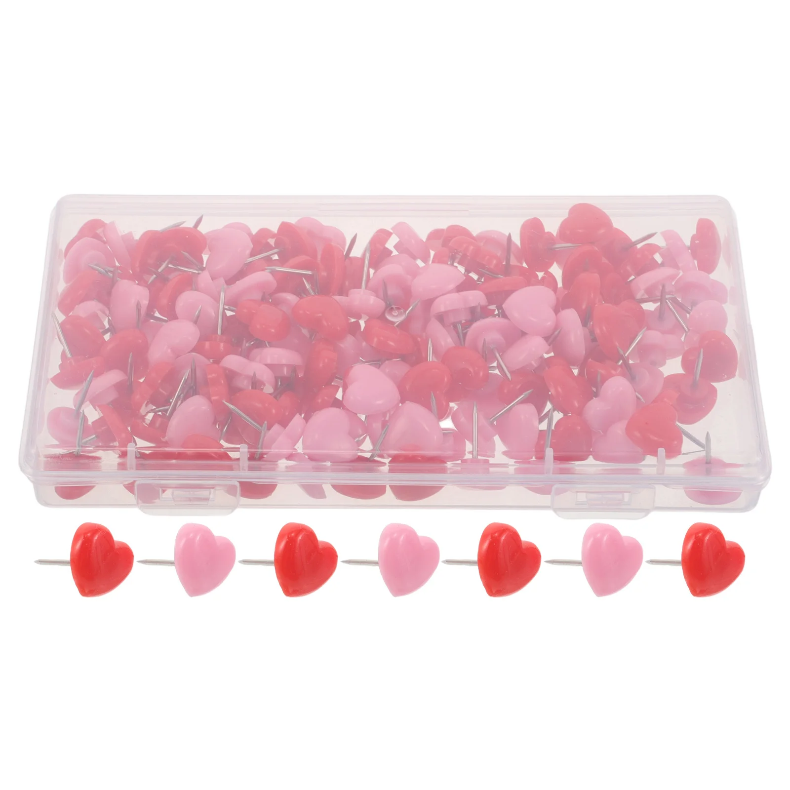 150 szt. Mini pinezek w kształcie serca, urocze szpilki biurowe do tablic korkowych, tablic ogłoszeń, dekoracyjne pinezki do map, do prac plastycznych, do ekspozycji na ścianie.