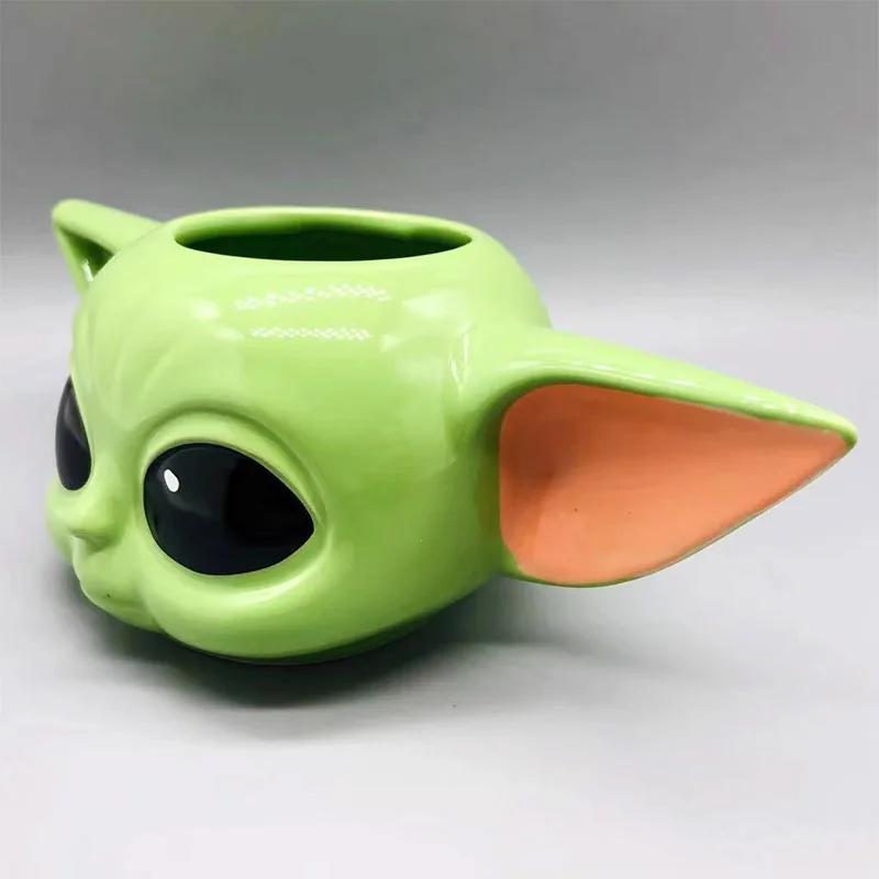 Disney Movie StarWars Mando Baby Yoda Grogu Ceramics Cup Action Figure Dolls tazze da bere tazza tazza da caffè collezione modello regali