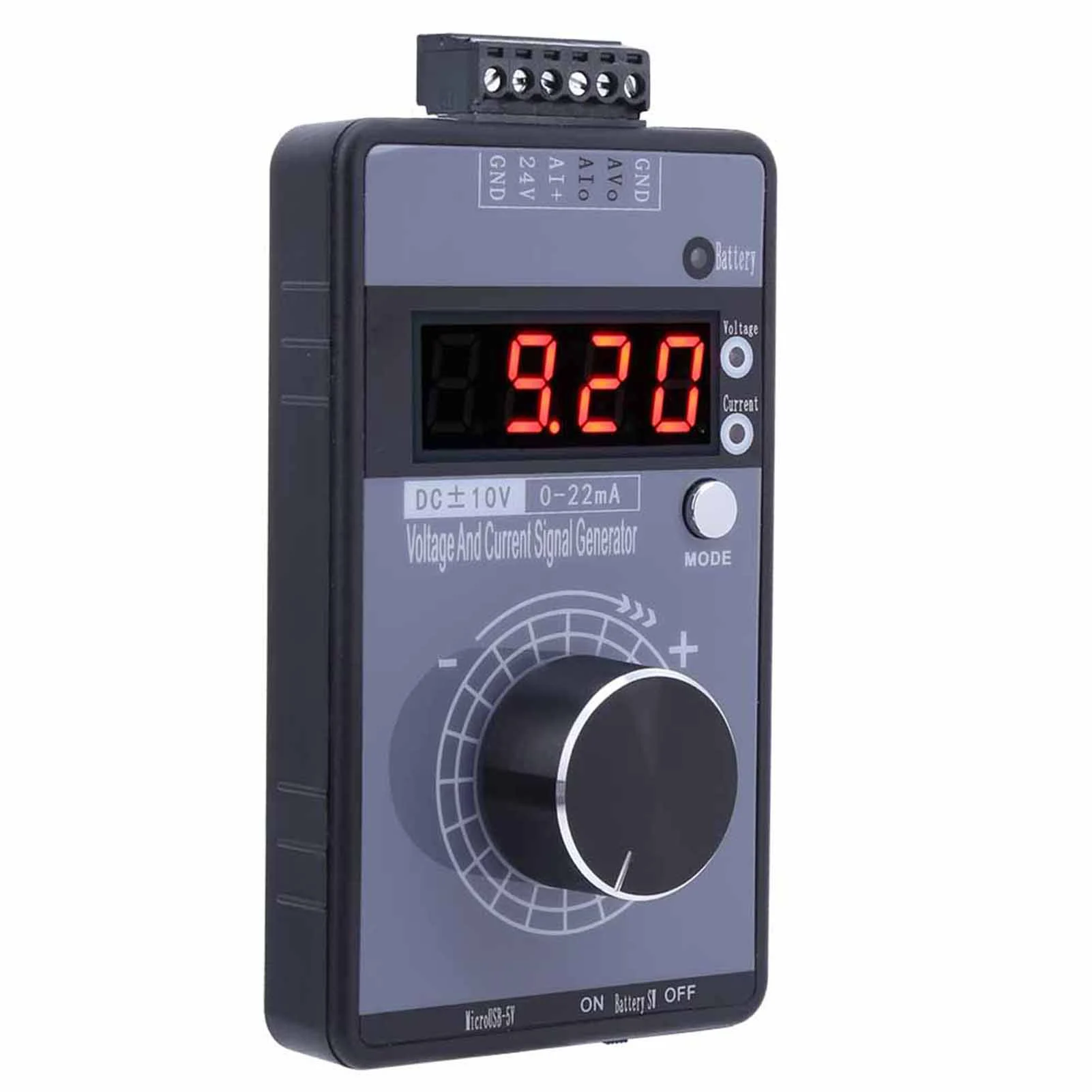 مولد إشارة الارسال باليد 0 ‐ 10 فولت 0 ‐ 22mA الجهد الرقمي مولد الإشارة الحالي الارسال التناظرية محاكاة #2