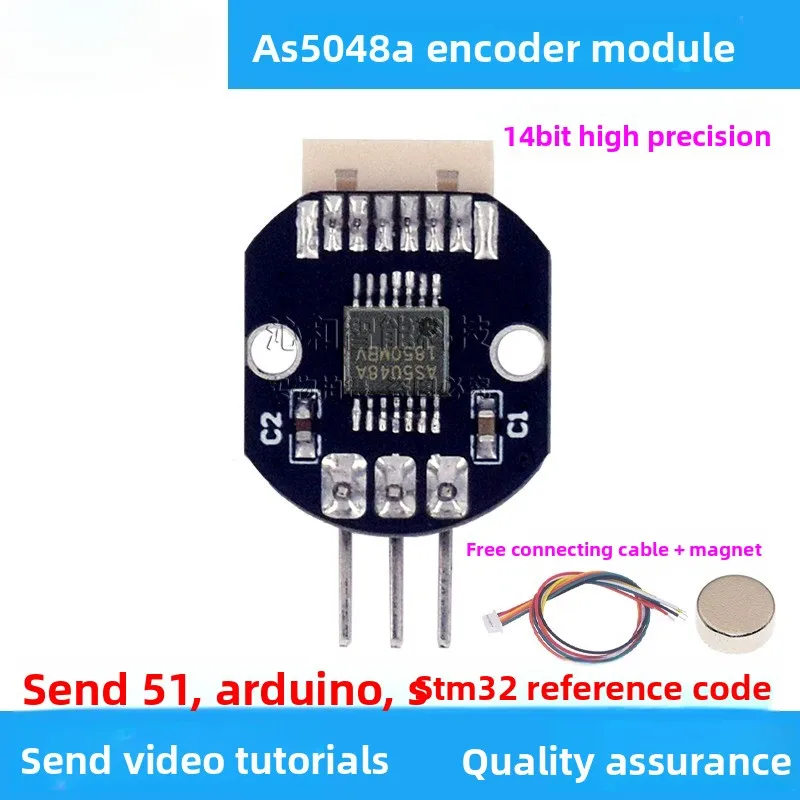AS5048A Magnetic Encoder Module PWM/SPI Interface Brushless Motor Code Disk Original New Send Program Routine