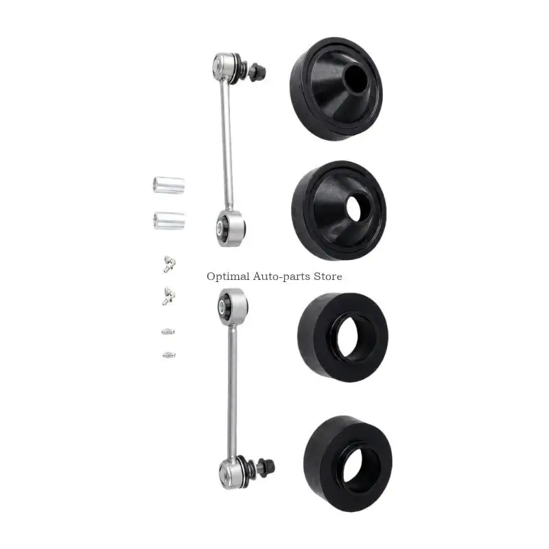 No-Cut Bolt-On Suspension Lift for JK 2-Door & 4-Door Front and Rear Spring Spacers, Extended Front Rods, and Mounting Hardware