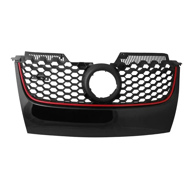 

Решетка бампера для VW Golf 5 MK5 V GTI 2006-2009, автомобильные аксессуары, нержавеющая передняя решетка бампера, замена решетки воздухозаборника