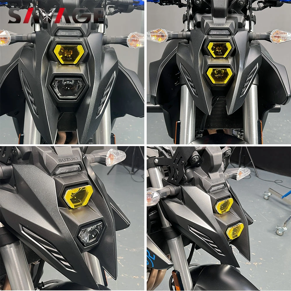 2025 GSX-8S GSX8R ヘッドライトカバーガード フロントライトレンズ