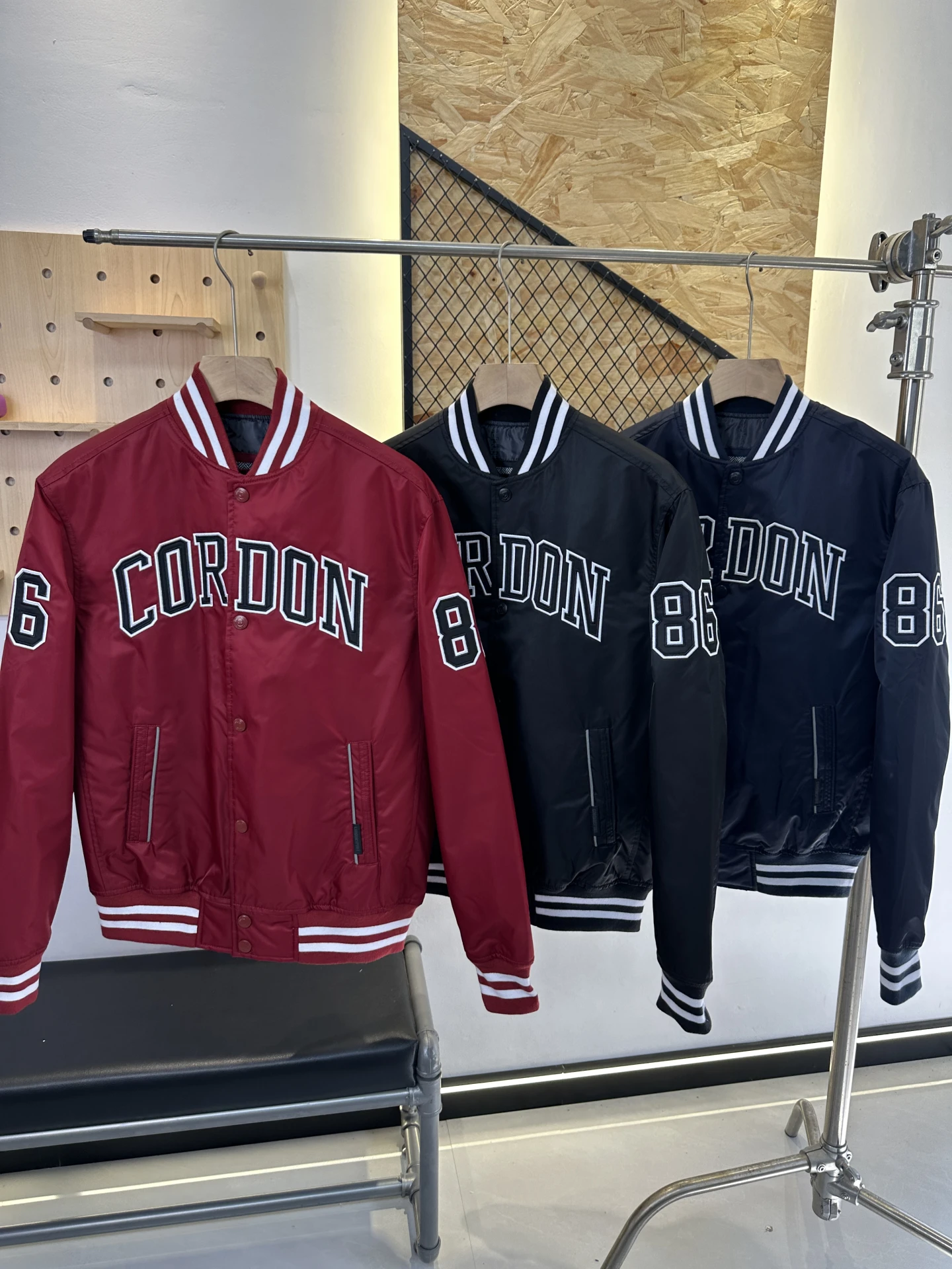 

American Heavyweight MA Bomber Jaet Cotton Embroidered Flight Baseball Collar Men's Autumn Winter Thiened Casual Sle