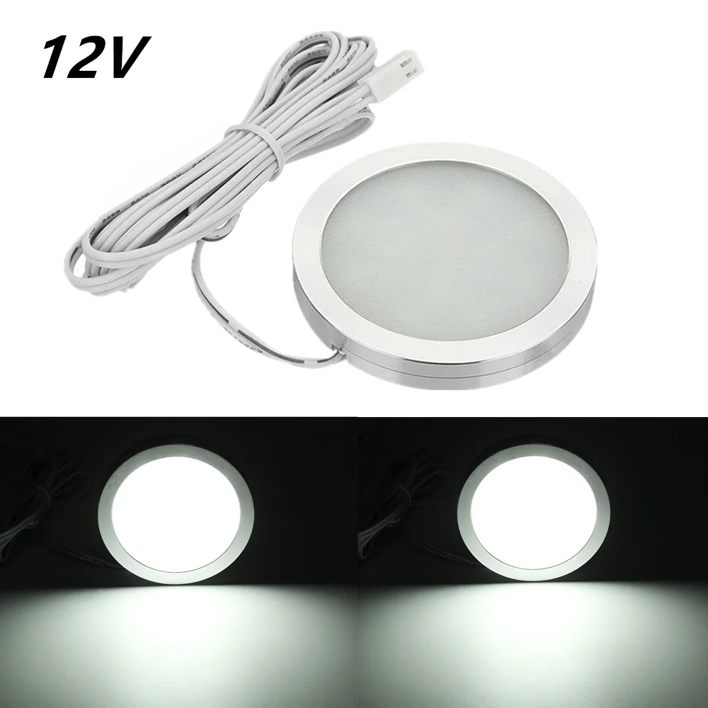 Universal Car Ceiling Lamp Lighting Camper Caravan LED Indoor Reading Light 12V 3 color  Recessed Ceiling Lamp for Boat RV LED