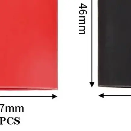 60PCS Copper Nose Terminal Connectors With Heat Shrink Tubing For For American Standard AWG 6 4 2 Wire Electrical Crimp Lugs Kit