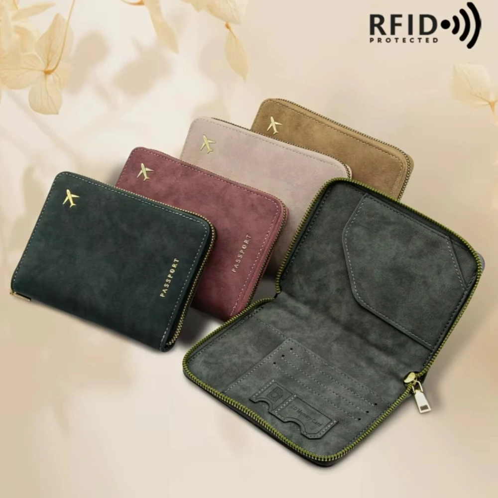 새로운 지퍼형 블로킹 여권 지갑, 두꺼운 RFID 도난 - Travel Wallet Slim 리뷰 및 가격