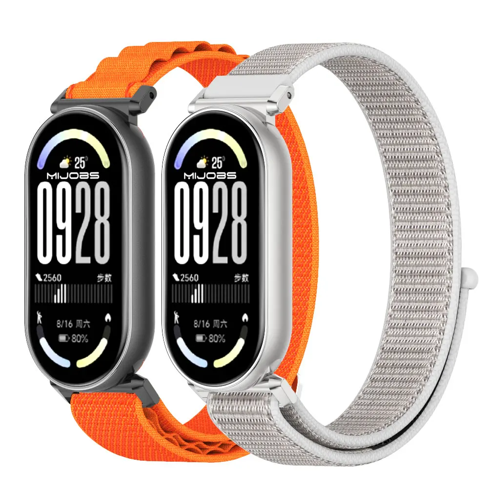 

Mi Band 10 9 8 ремешок нейлоновый браслет для часов для Xiaomi Mi Band 9 ремешок на запястье