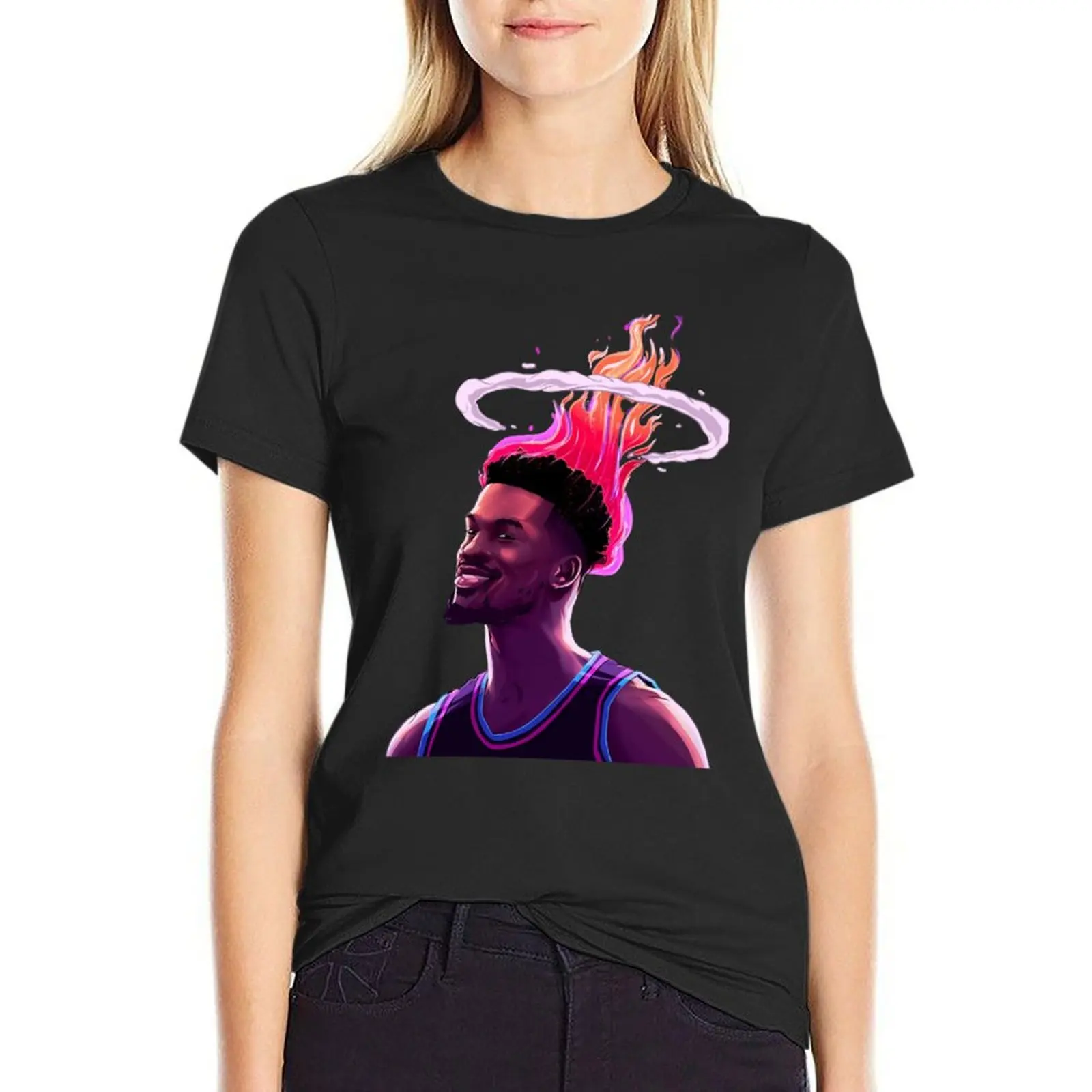 Jimmy Butler Basketball T-shirt oversized kawaii clothes Female clothing t shirts for Women graphic