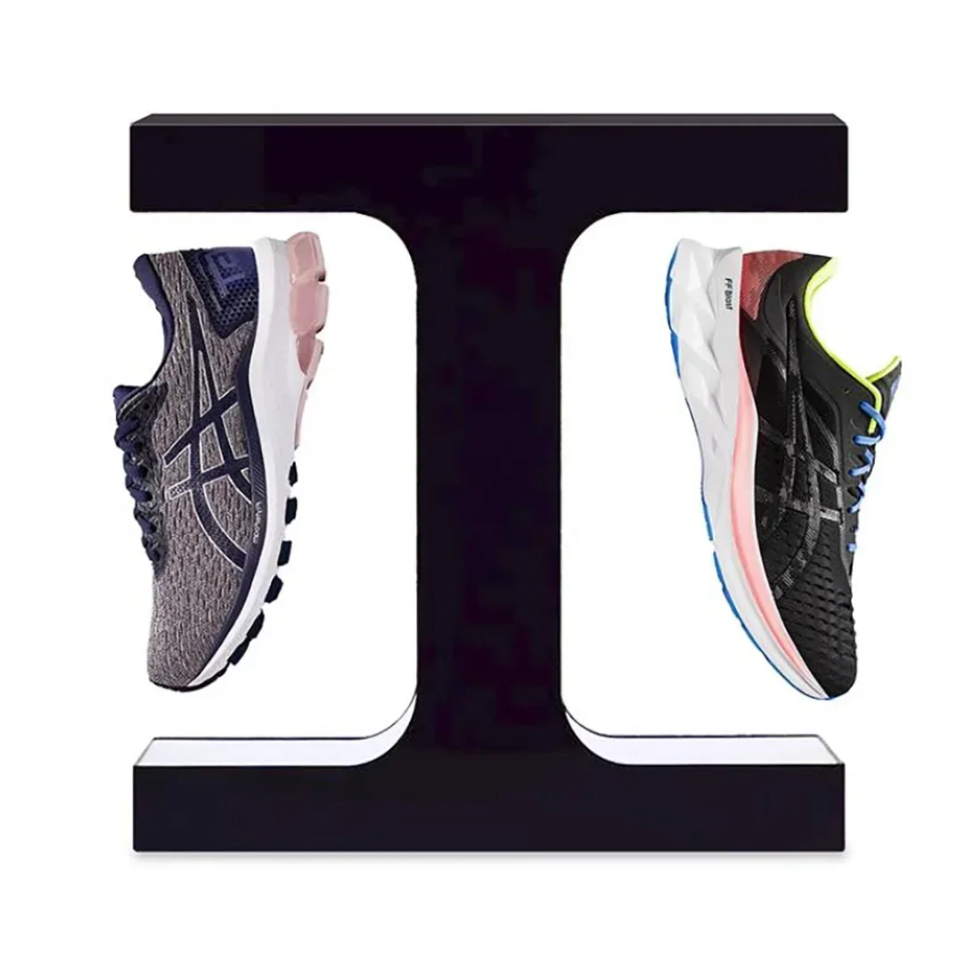 

110-220V Sneakers Maglev Shoe Rack Net Red Rotating Rack Gift Luminous LED Light Suspended Shoe Box Storage Shelf