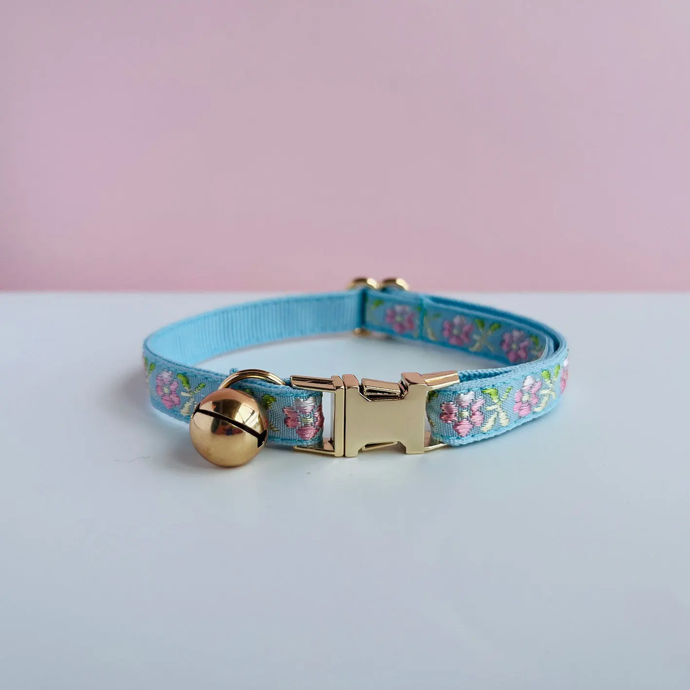 Customize Name Personalized Colorful Woven Pattern Cat Collar Jacquard Design Safety Breakaway Buckle_voghion.com