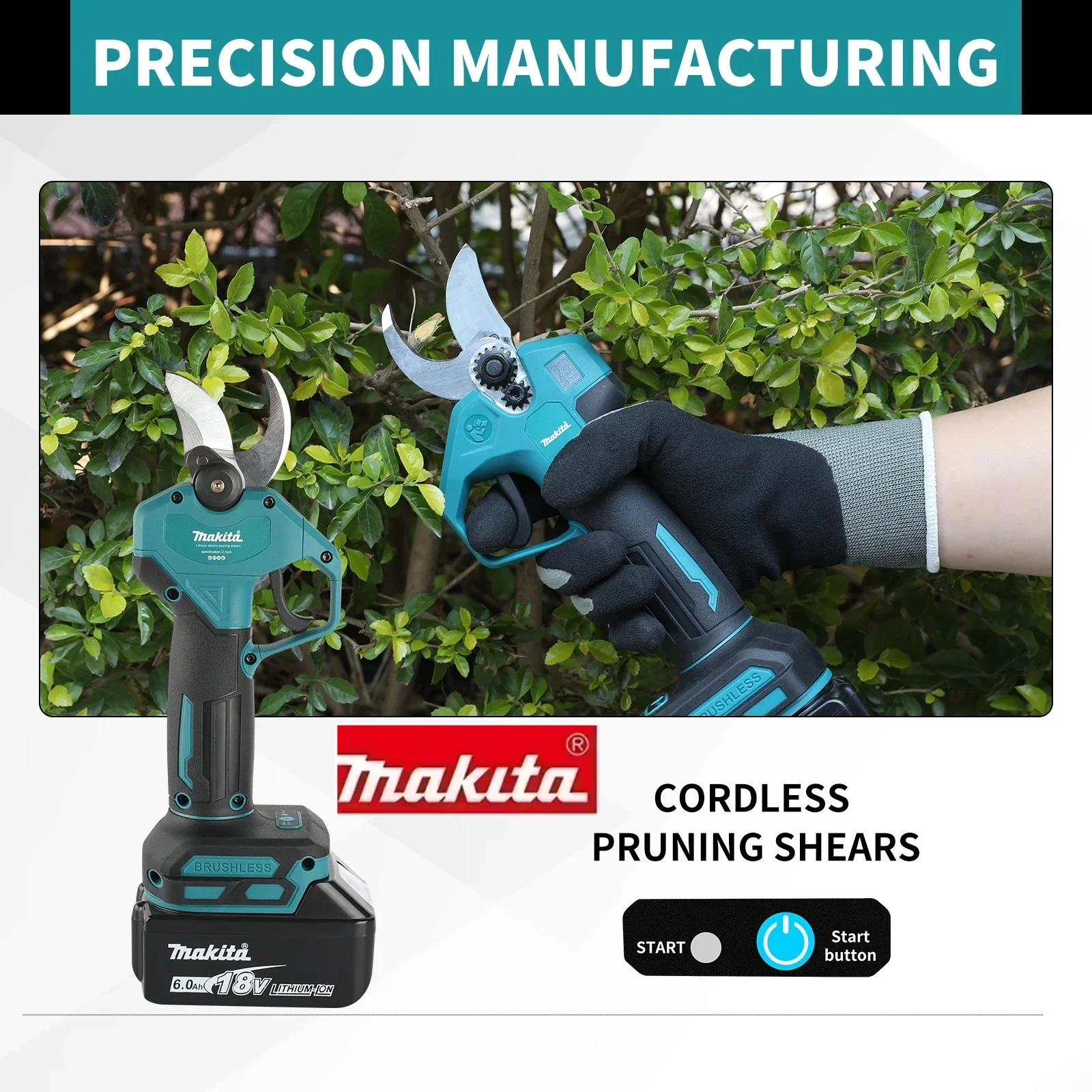 

100% Original Makita 18V Professional Cordless Electrician Scissors Pruning Shears Cutter Wireless Drills Tools .