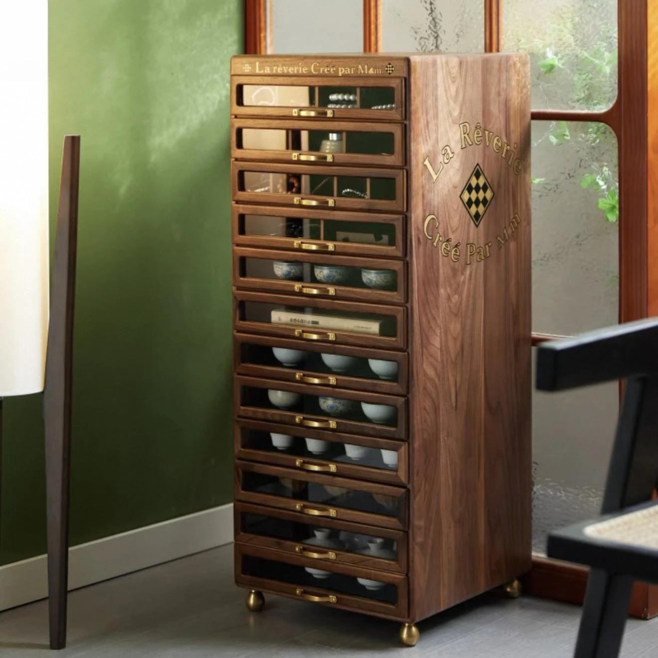 Storage, Wenwan storage cabinet, dental, jewelry cabinet, tea set cabinet