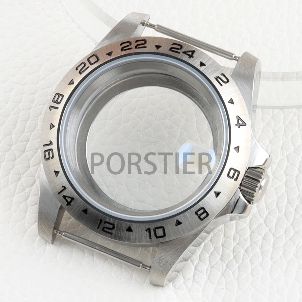 39 مللي متر ساعة حافظة NH35 الصلبة 316L الفولاذ المقاوم للصدأ الياقوت الزجاج ل Seiko NH34 NH35 NH36 NH38 حركة اكسبلورر 28.5 مللي متر الطلب #2