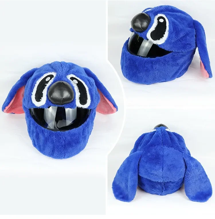 Juste de casque de moto en peluche, housse de protection coupe-vent, chapeau de Noël, père Noël, lapin