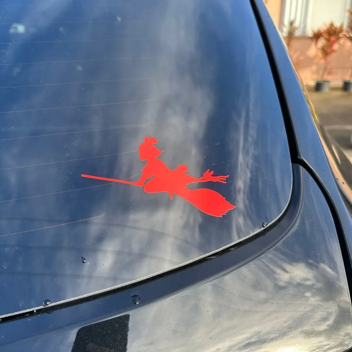 12CM Witch Fly Delivery KiKi - Vinyl Decal Sticker for Wall, Car, Bike, iPhone, iPad, Macbook, Laptop, Helmet - view 2