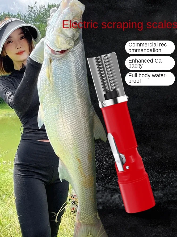 충전식 휴대용 전기 물고기 스케일러 리무버 클리너, 낚시 스케일러, 깨끗한 배터리, 120W, 8800MA 클리너, 해물 스크레이퍼 도구