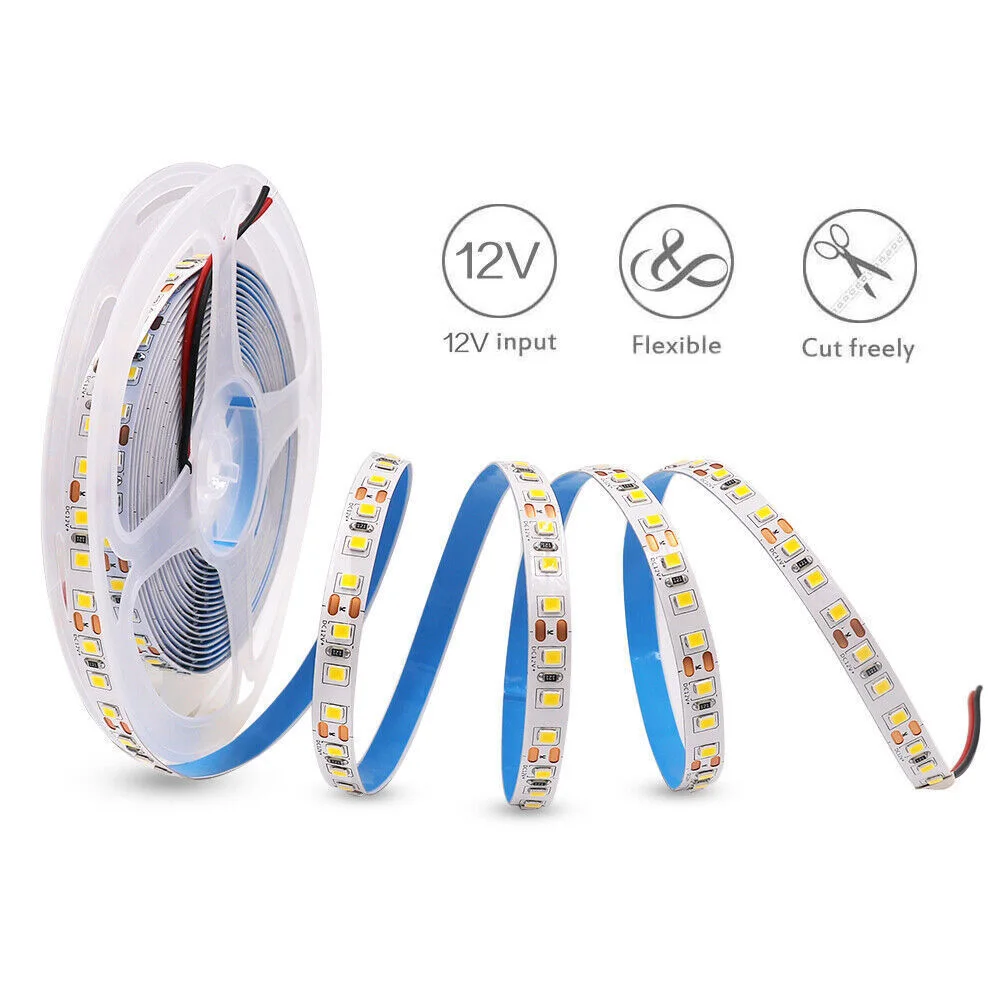 5M 600LEDs LED Strip DC12V Home Lamp Strip Super Bright Adjustable LED Strip Light Flexible And Cuttable Soft Lamp Bar