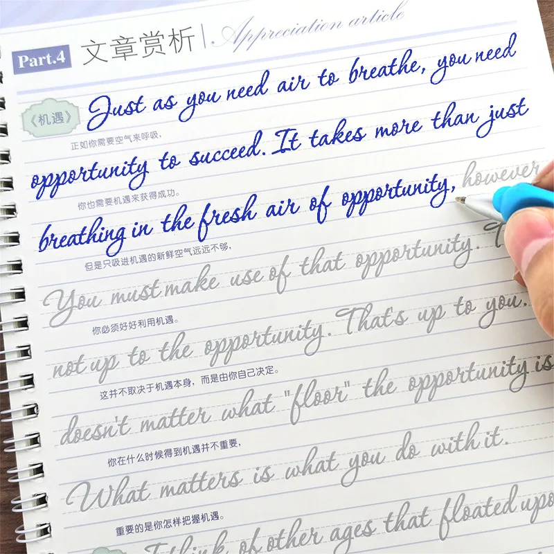 Calligraphy Practice Book Cursive Writing English Pen Chinese Calligraphy for Adult Children Exercises Copybook