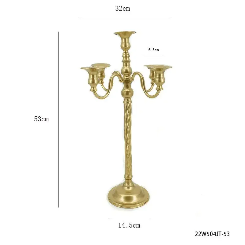 Metalen Kandelaar voor Bruiloft Tafeldecoratie Kandelaar Goud Wit Zilver 5 Armen 63 cm 73 cm 89 cm