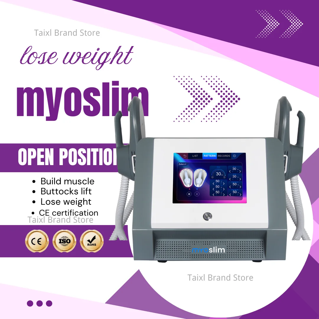

MYOslim NEO Body Sculpt Похудение 6500 Вт Высокая мощность HI-EMT Стимулирует мышцы тела Схудение Скульптура Машина для уменьшения жира