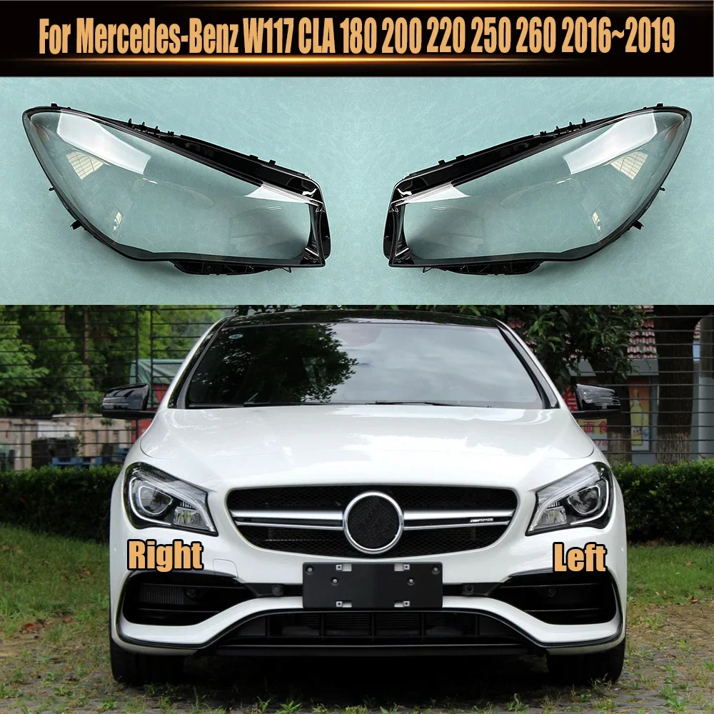 

Прозрачный чехол для передних фар Mercedes-Benz W117 CLA 180 200 220 250 260 2016 ~ 2019