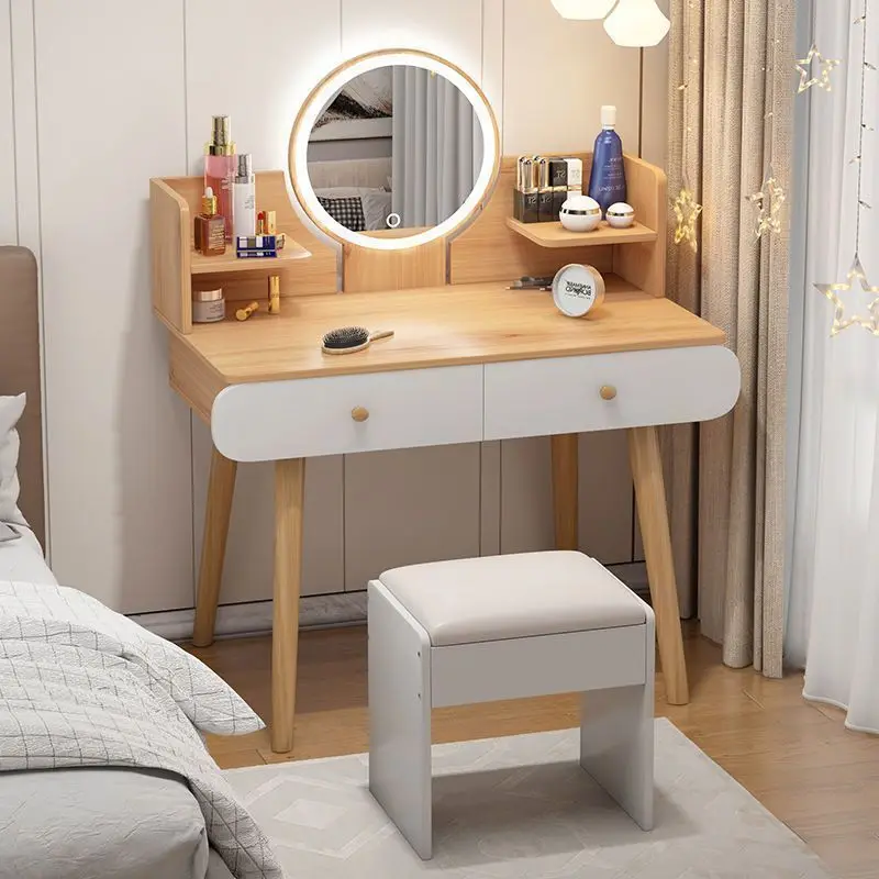 

Dresser Modern simple storage cabinet Light luxury integrated makeup table Bedroom small makeup table Small apartment