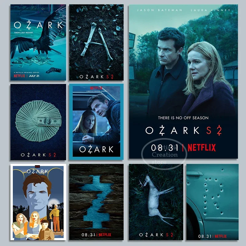 Ozark Drama Thriller Crime TV Shows, Print Art Canvas Poster For Living Room Decor, Home Wall Picture