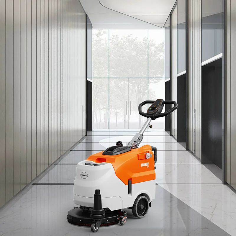 

【Hot】Chancee M30+ Industrial Electric Walk Behind Floor Scrubber Floor Clean Washing hine