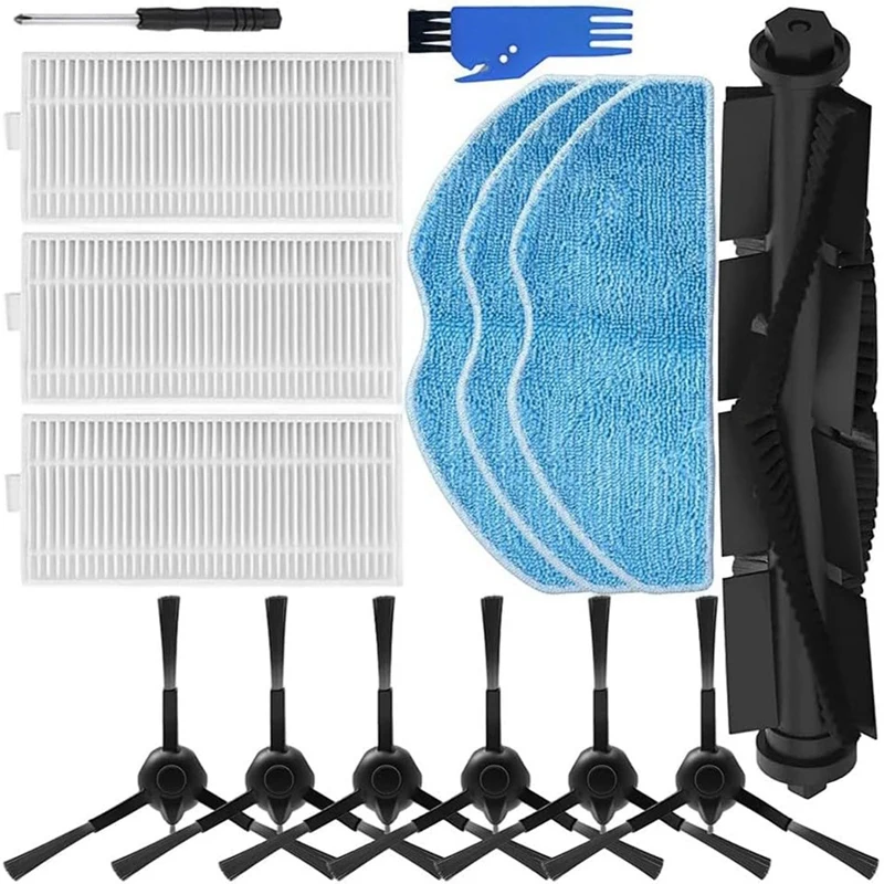 Роликовая щетка для пылесоса, комплект запасных частей для 360, для Botslab S8/S8 + и щетки для роботов-пылесосов, фильтры