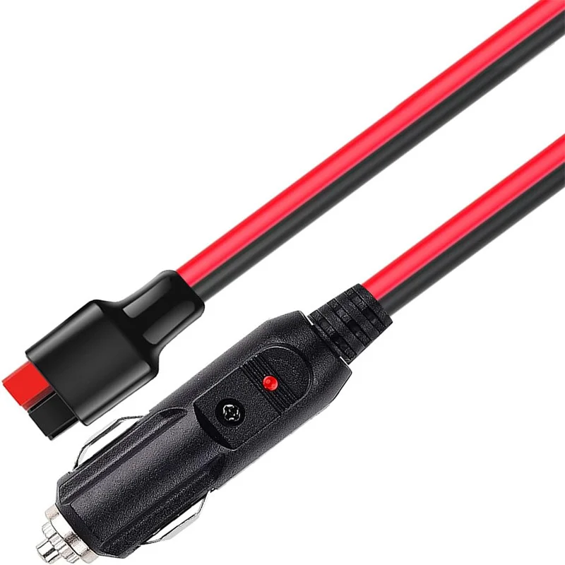 12AWG Heavy-Duty 45A Car Cigarette Lighter To SB45 Charging Cable for RC Model & Outdoor Portable Energy Storage Power Station