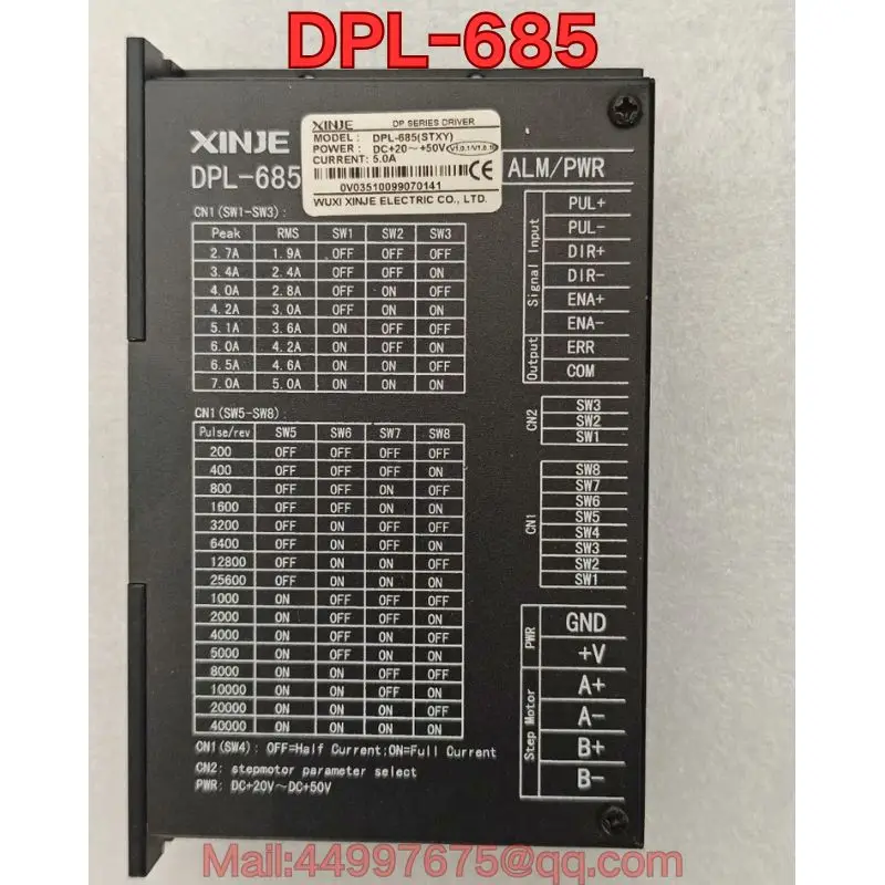 

Second-hand DPL-685 stepper driver function test is normal